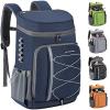 imageMaelstrom Cooler Backpack  3550 Can Insulated Soft Cooler Lunch Bag for Camping Beach Hiking ampamp ShoppingBlue