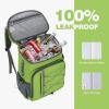 imageMaelstrom Cooler Backpack  3550 Can Insulated Soft Cooler Lunch Bag for Camping Beach Hiking ampamp ShoppingGreen