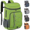 imageMaelstrom Cooler Backpack  3550 Can Insulated Soft Cooler Lunch Bag for Camping Beach Hiking ampamp ShoppingGreen