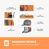 imageMaelstrom Cooler Backpack  3550 Can Insulated Soft Cooler Lunch Bag for Camping Beach Hiking ampamp ShoppingOrange