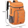 imageMaelstrom Cooler Backpack  3550 Can Insulated Soft Cooler Lunch Bag for Camping Beach Hiking ampamp ShoppingOrange