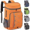 imageMaelstrom Cooler Backpack  3550 Can Insulated Soft Cooler Lunch Bag for Camping Beach Hiking ampamp ShoppingOrange