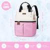 imageMaelstrom Cooler Backpack 36 Cans Insulated Backpack Cooler Soft Leakproof Double Deck Cooler Bag Lightweight Lunch Backpack for Men ampamp WomenPerfect for Beach Travel Camping ampamp WorkBeige Pink3beigepink