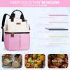 imageMaelstrom Cooler Backpack 36 Cans Insulated Backpack Cooler Soft Leakproof Double Deck Cooler Bag Lightweight Lunch Backpack for Men ampamp WomenPerfect for Beach Travel Camping ampamp WorkBeige Pink3beigepink