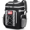 imageMaelstrom Backpack CoolerSoft Lightweight Leakproof Tactical Cooler Backpack35 Can Insulated Cooler BagKeeps 35 Cans HotCold for Up to 16 HoursWaterproof Lunch Bag for Men WomenKhakiBlack