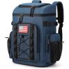imageMaelstrom Backpack CoolerSoft Lightweight Leakproof Tactical Cooler Backpack35 Can Insulated Cooler BagKeeps 35 Cans HotCold for Up to 16 HoursWaterproof Lunch Bag for Men WomenKhakiBlue