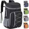 imageMaelstrom Cooler Backpack  3550 Can Insulated Soft Cooler Lunch Bag for Camping Beach Hiking ampamp ShoppingBlack
