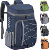 imageMaelstrom Cooler Backpack  3550 Can Insulated Soft Cooler Lunch Bag for Camping Beach Hiking ampamp ShoppingBlue