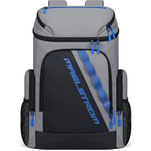 imageMaelstrom Backpack Cooler36 Can Cooler BackpackSoft Cooler Bag Insulated LeakproofLightweight Ice Chest BackpackTravel Cooler Lunch Backpack for CampingHikingBeachBlack3Gray
