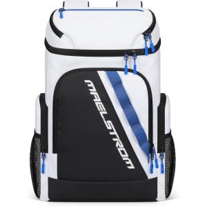 imageMaelstrom Backpack Cooler36 Can Cooler BackpackSoft Cooler Bag Insulated LeakproofLightweight Ice Chest BackpackTravel Cooler Lunch Backpack for CampingHikingBeachBlack2White