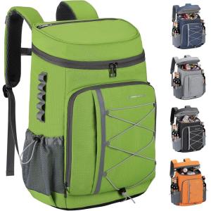 imageMaelstrom Cooler Backpack  3550 Can Insulated Soft Cooler Lunch Bag for Camping Beach Hiking ampamp ShoppingGreen
