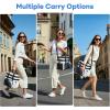 imageMaelstrom Lunch Box 20L Insulated Lunch Bag for Men Women Expandable Double Deck Leakproof Cooler Bag with 6 Pockets Reusable Lunch Tote Bag for Work Picnic Travel WhiteWhite
