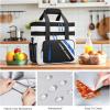 imageMaelstrom Lunch Box 20L Insulated Lunch Bag for Men Women Expandable Double Deck Leakproof Cooler Bag with 6 Pockets Reusable Lunch Tote Bag for Work Picnic Travel WhiteWhite
