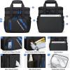 imageMaelstrom Lunch Box 20L Insulated Lunch Bag for Men Women Expandable Double Deck Leakproof Cooler Bag with 6 Pockets Reusable Lunch Tote Bag for Work Picnic Travel WhiteBlack