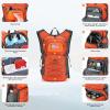 imageMaelstrom Running Hydration VestHiking Backpack with 2L3L Water BladderLightweight Daypack for Cycling Camping Rave for Men Women2Orange