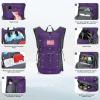 imageMaelstrom Running Hydration VestHiking Backpack with 2L3L Water BladderLightweight Daypack for Cycling Camping Rave for Men Women5Purple