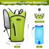 imageMaelstrom Running Hydration VestHiking Backpack with 2L3L Water BladderLightweight Daypack for Cycling Camping Rave for Men WomenLight Green