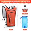 imageMaelstrom Running Hydration VestHiking Backpack with 2L3L Water BladderLightweight Daypack for Cycling Camping Rave for Men WomenOrange