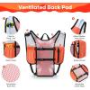 imageMaelstrom Running Hydration VestHiking Backpack with 2L3L Water BladderLightweight Daypack for Cycling Camping Rave for Men WomenOrange