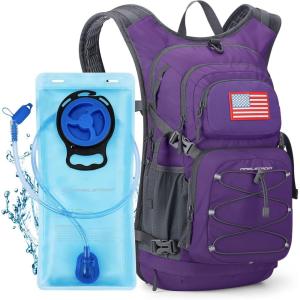 imageMaelstrom Running Hydration VestHiking Backpack with 2L3L Water BladderLightweight Daypack for Cycling Camping Rave for Men Women5Purple