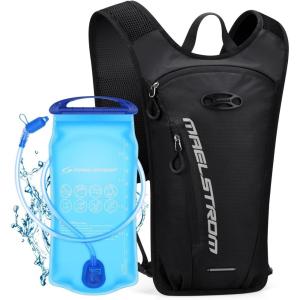 imageMaelstrom Running Hydration VestHiking Backpack with 2L3L Water BladderLightweight Daypack for Cycling Camping Rave for Men WomenBlack