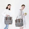 imageMaelstrom Lunch Bag Women23L Insulated Lunch Box For Men WomenExpandable Double Deck Cooler Bag With Side Tissue PocketLavenderB 23L Gray