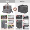 imageMaelstrom Lunch Bag Women23L Insulated Lunch Box For Men WomenExpandable Double Deck Cooler Bag With Side Tissue PocketLavenderB 23L Gray