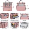 imageMaelstrom Lunch Bag Women23L Insulated Lunch Box For Men WomenExpandable Double Deck Cooler Bag With Side Tissue PocketLavenderD 23L Pink