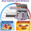 imageMaelstrom Lunch Bag Women23L Insulated Lunch Box For Men WomenExpandable Double Deck Cooler Bag With Side Tissue PocketLavenderE 23L Lavender