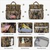imageMaelstrom Lunch Bag Women23L Insulated Lunch Box For Men WomenExpandable Double Deck Cooler Bag With Side Tissue PocketLavenderH Camouflage with DIY HookandLoop