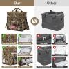 imageMaelstrom Lunch Bag Women23L Insulated Lunch Box For Men WomenExpandable Double Deck Cooler Bag With Side Tissue PocketLavenderH Camouflage with DIY HookandLoop