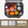 imageMaelstrom Lunch Bag Women23L Insulated Lunch Box For Men WomenExpandable Double Deck Cooler Bag With Side Tissue PocketLavenderH Camouflage with DIY HookandLoop