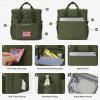 imageMaelstrom Lunch Bag Women23L Insulated Lunch Box For Men WomenExpandable Double Deck Cooler Bag With Side Tissue PocketLavenderI Army green with DIY HookandLoop