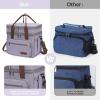 imageMaelstrom Lunch Bag Women23L Insulated Lunch Box For Men WomenExpandable Double Deck Cooler Bag With Side Tissue PocketLavenderJ 23L Purple