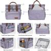 imageMaelstrom Lunch Bag Women23L Insulated Lunch Box For Men WomenExpandable Double Deck Cooler Bag With Side Tissue PocketLavenderJ 23L Purple