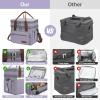 imageMaelstrom Lunch Bag Women23L Insulated Lunch Box For Men WomenExpandable Double Deck Cooler Bag With Side Tissue PocketLavenderJ 23L Purple