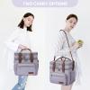 imageMaelstrom Lunch Bag Women23L Insulated Lunch Box For Men WomenExpandable Double Deck Cooler Bag With Side Tissue PocketLavenderJ 23L Purple