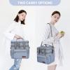 imageMaelstrom Lunch Bag Women23L Insulated Lunch Box For Men WomenExpandable Double Deck Cooler Bag With Side Tissue PocketLavenderZ 23L Blue