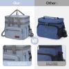 imageMaelstrom Lunch Bag Women23L Insulated Lunch Box For Men WomenExpandable Double Deck Cooler Bag With Side Tissue PocketLavenderZ 23L Blue