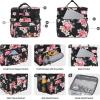 imageMaelstrom Lunch Bag Women23L Insulated Lunch Box For Men WomenExpandable Double Deck Cooler Bag With Side Tissue PocketLavenderZ 23L Flower