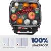 imageMaelstrom Lunch Bag Women23L Insulated Lunch Box For Men WomenExpandable Double Deck Cooler Bag With Side Tissue PocketLavenderZ 23L Flower