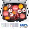 imageMaelstrom Cooler Bag 30 Cans Beach Cooler Large Leakproof Insulated Soft Cooler with Bottle Opener Ice Chest Portable Collapsible Cooler for Travel Camping ShoppingWhite