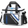 imageMaelstrom Cooler Bag 30 Cans Beach Cooler Large Leakproof Insulated Soft Cooler with Bottle Opener Ice Chest Portable Collapsible Cooler for Travel Camping ShoppingWhite