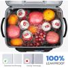 imageMaelstrom Cooler Bag 30 Cans Beach Cooler Large Leakproof Insulated Soft Cooler with Bottle Opener Ice Chest Portable Collapsible Cooler for Travel Camping ShoppingGrey