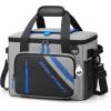 imageMaelstrom Cooler Bag 30 Cans Beach Cooler Large Leakproof Insulated Soft Cooler with Bottle Opener Ice Chest Portable Collapsible Cooler for Travel Camping ShoppingGrey