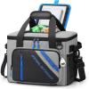imageMaelstrom Cooler Bag 30 Cans Beach Cooler Large Leakproof Insulated Soft Cooler with Bottle Opener Ice Chest Portable Collapsible Cooler for Travel Camping ShoppingGrey