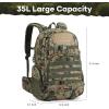 imageMaelstrom Hunting Backpack for Men Women Waterproof Hunting Pack with Rain Cover LongLasting 35L Camo Tactical Day Pack for Rifle Bow Gun