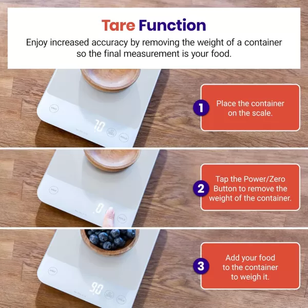 Etekcity Food Nutrition Kitchen Scale Digital Grams and Ounces for Weight Loss Baking Cooking Keto and Meal Prep Large 304 Stainless SteelLarge22lb