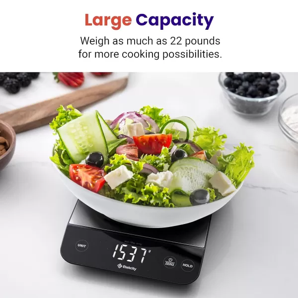 Etekcity Food Nutrition Kitchen Scale Digital Grams and Ounces for Weight Loss Baking Cooking Keto and Meal Prep Large 304 Stainless SteelStainless SteelSilver