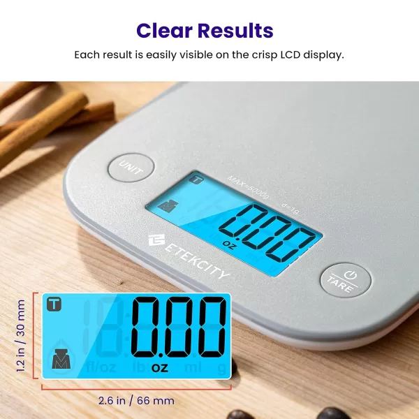 Etekcity Food Nutrition Kitchen Scale Digital Grams and Ounces for Weight Loss Baking Cooking Keto and Meal Prep Large 304 Stainless SteelWhite